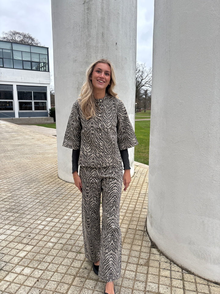 Global Funk - Aulana-G 73240442 - P76 Zebra Mist Skjorter