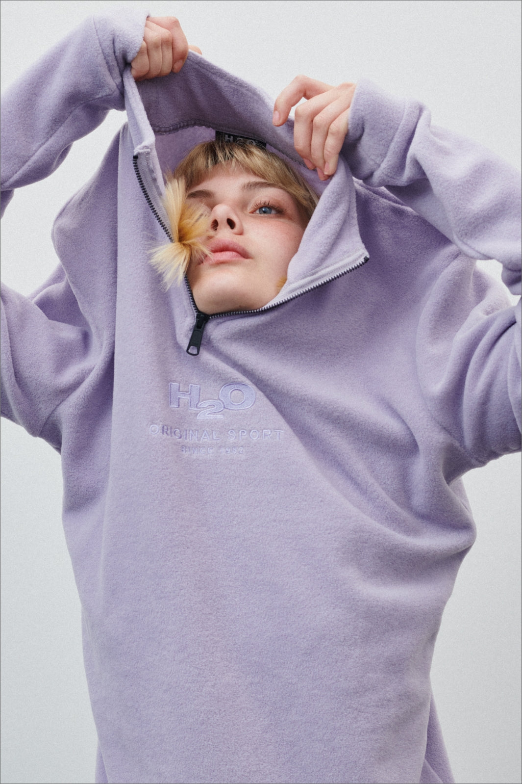 H2O - Blåvand II Fleece Half Zip - Lilac Fleece jakker