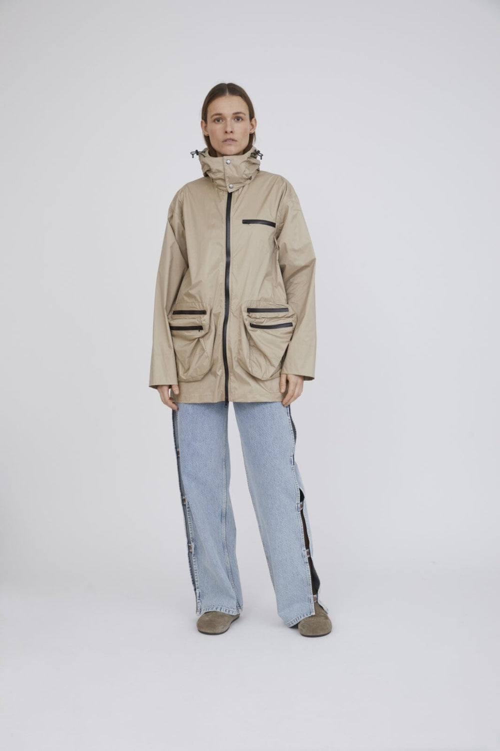 H2O Fagerholt - Tech3 Rain Coat - 3570 Sand Regntøj