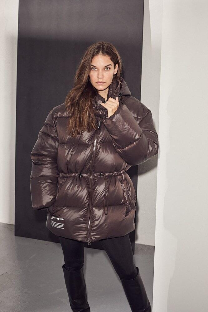 Haute L'Amitié - Climb Puffer Jacket HL10186 - Mocca Jakker