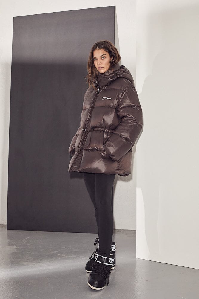 Haute L'Amitié - Climb Puffer Jacket HL10186 - Mocca Jakker