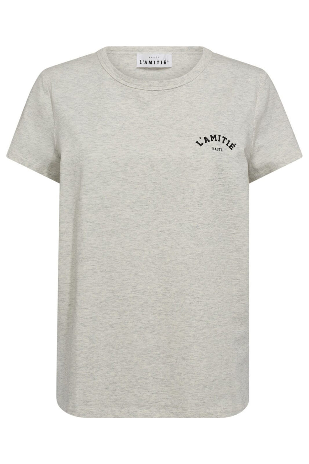 Haute L'Amitié - Mini Curve Logo Tee HL10097 - Pearl Melange