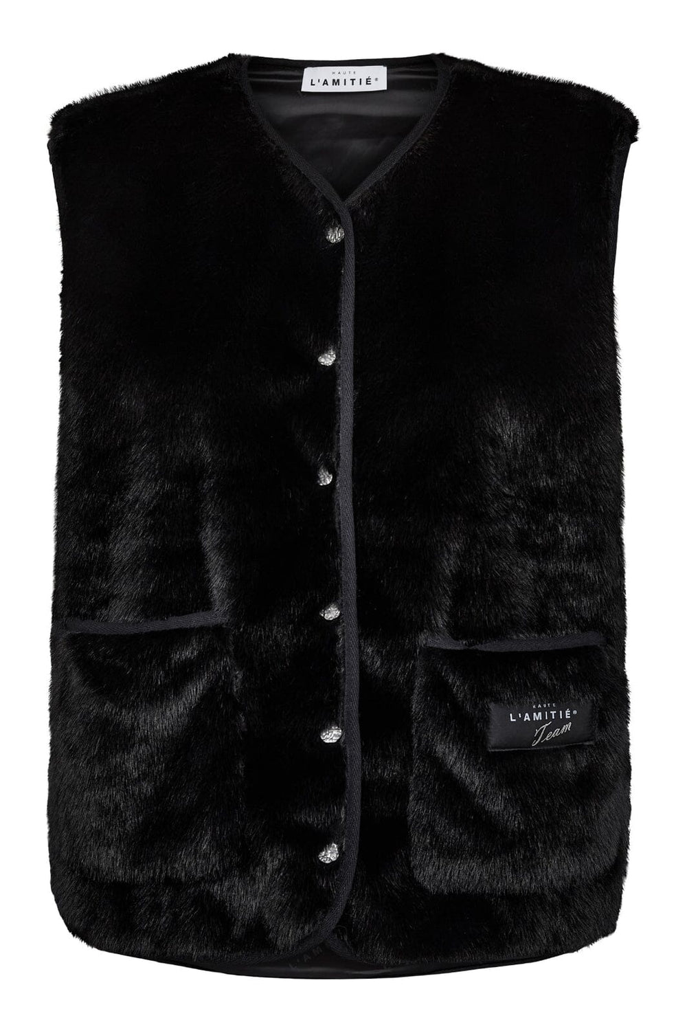Haute L'Amitié - New Fur Tech Vest HL10409 - Black Veste