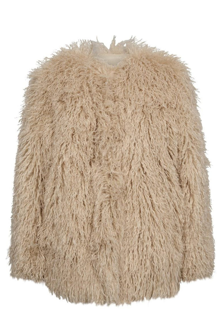 Haute L'Amitié - Tibet Fur Jacket HL10275 - Off-White