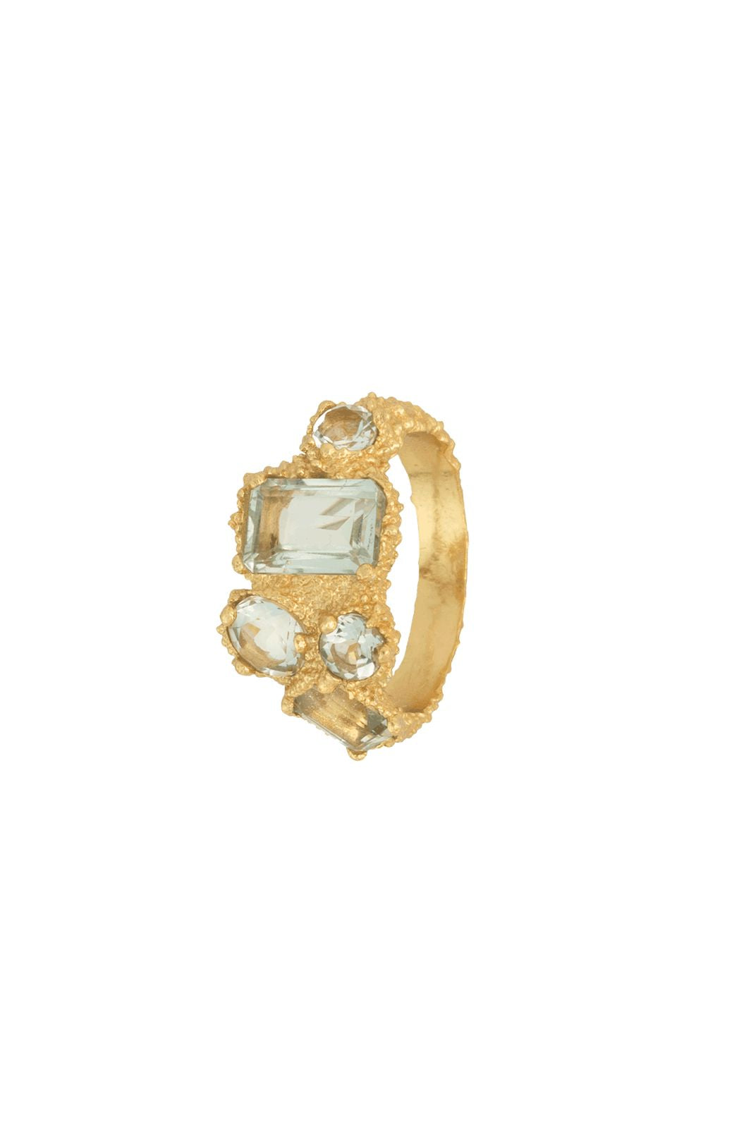 Précommande - House Of Vincent - Amethyst Pond Ring VJ230-URG-GA - Green Amethyst - Gilded