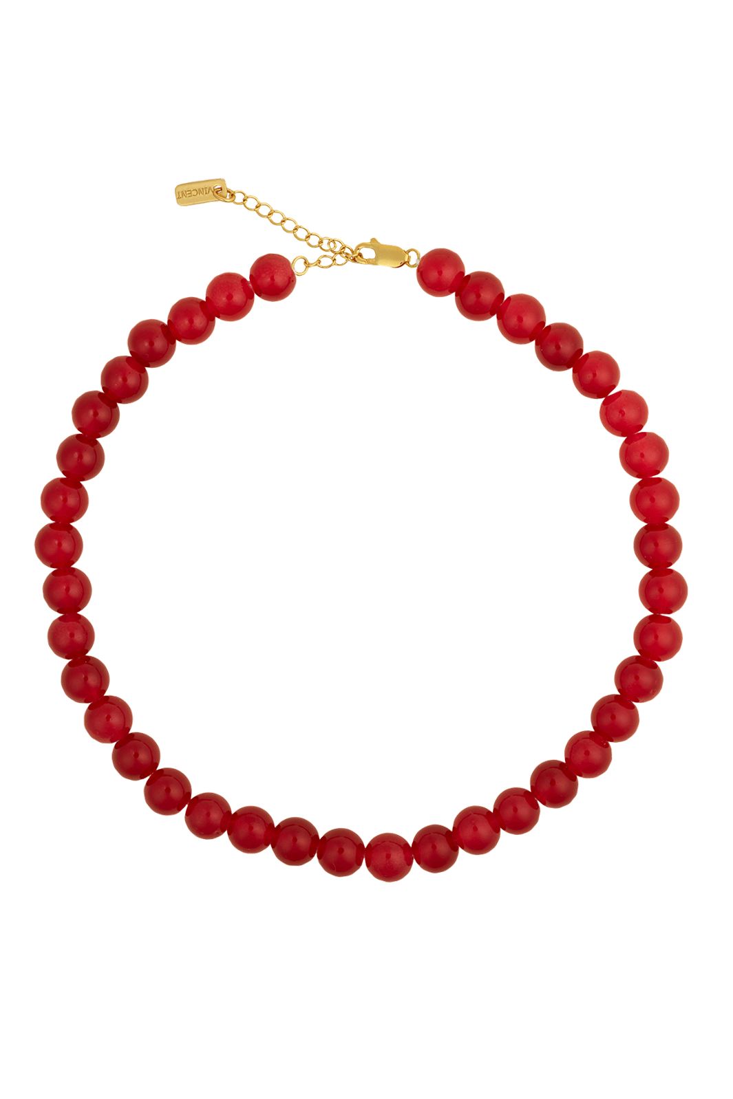 Précommande - House Of Vincent - Candy Coral Berry M Necklace VJ233-UNG-R-M - Red - Gilded