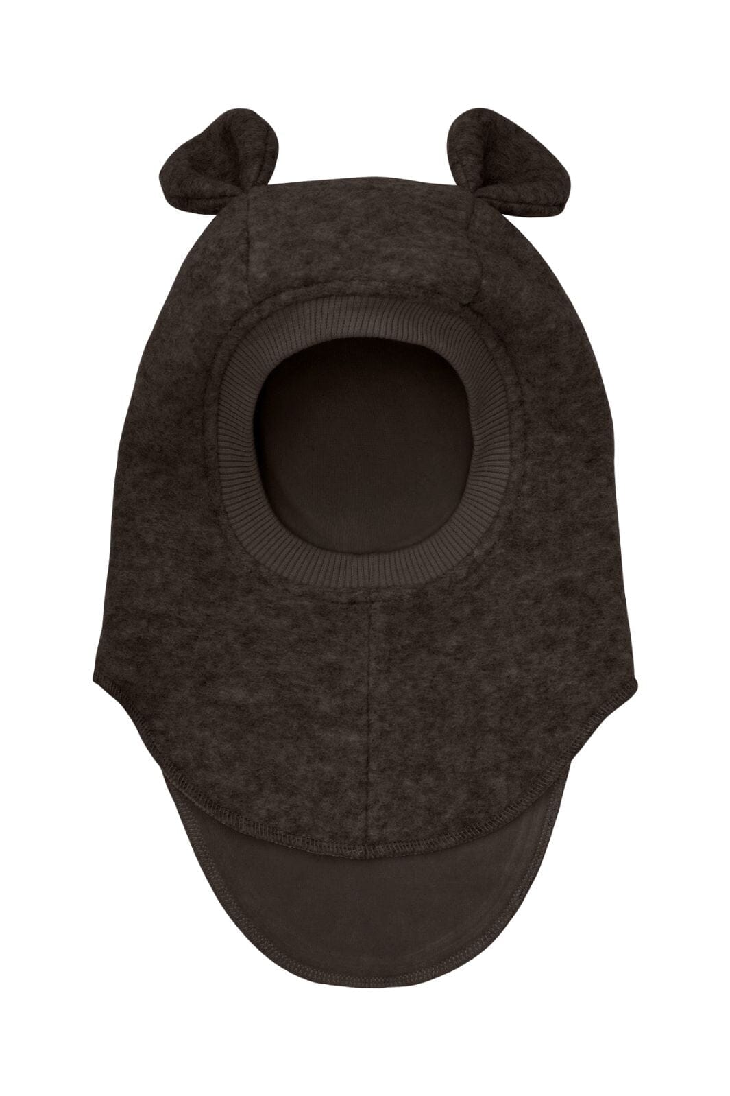 Huttelihut - Balaclava Ears Wool 460330 - 2503 Dark Brown Melange Elefanthuer