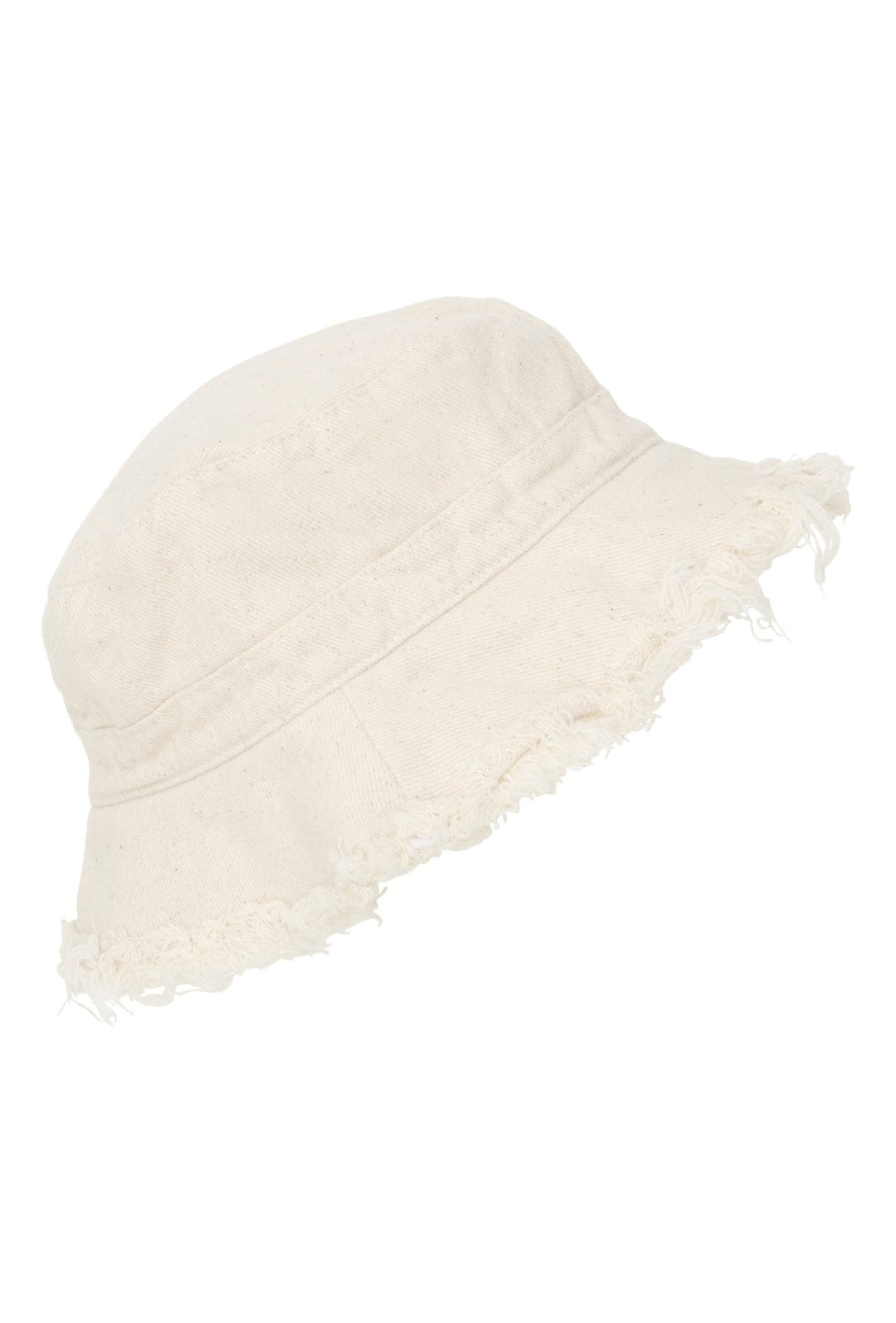 Huttelihut - Bucket Hat Linen Denim - Irish Cream Sommerhatte & UV hatte