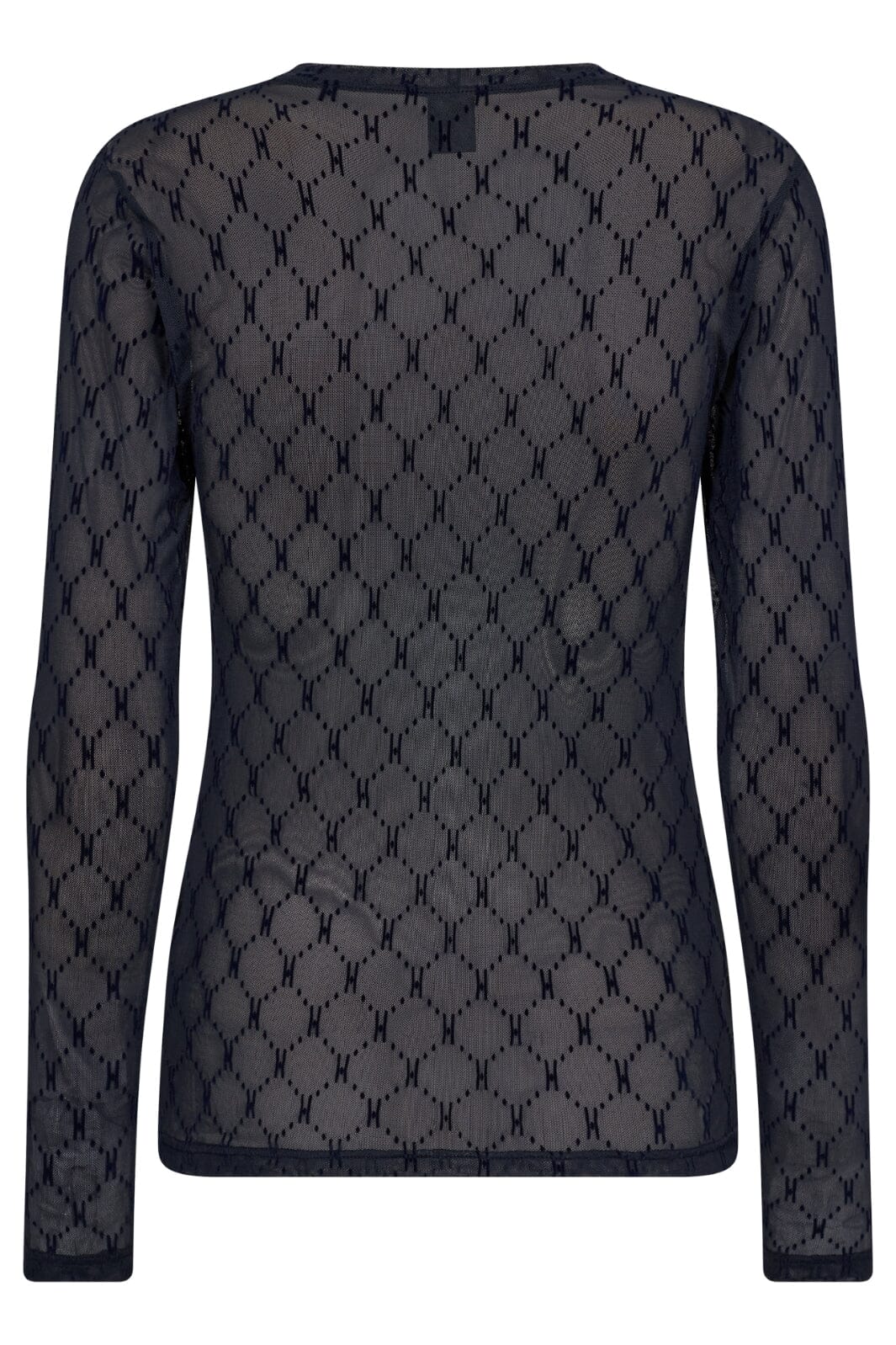 Hype The Detail - Mesh Blouse - 49 Navy Bluser