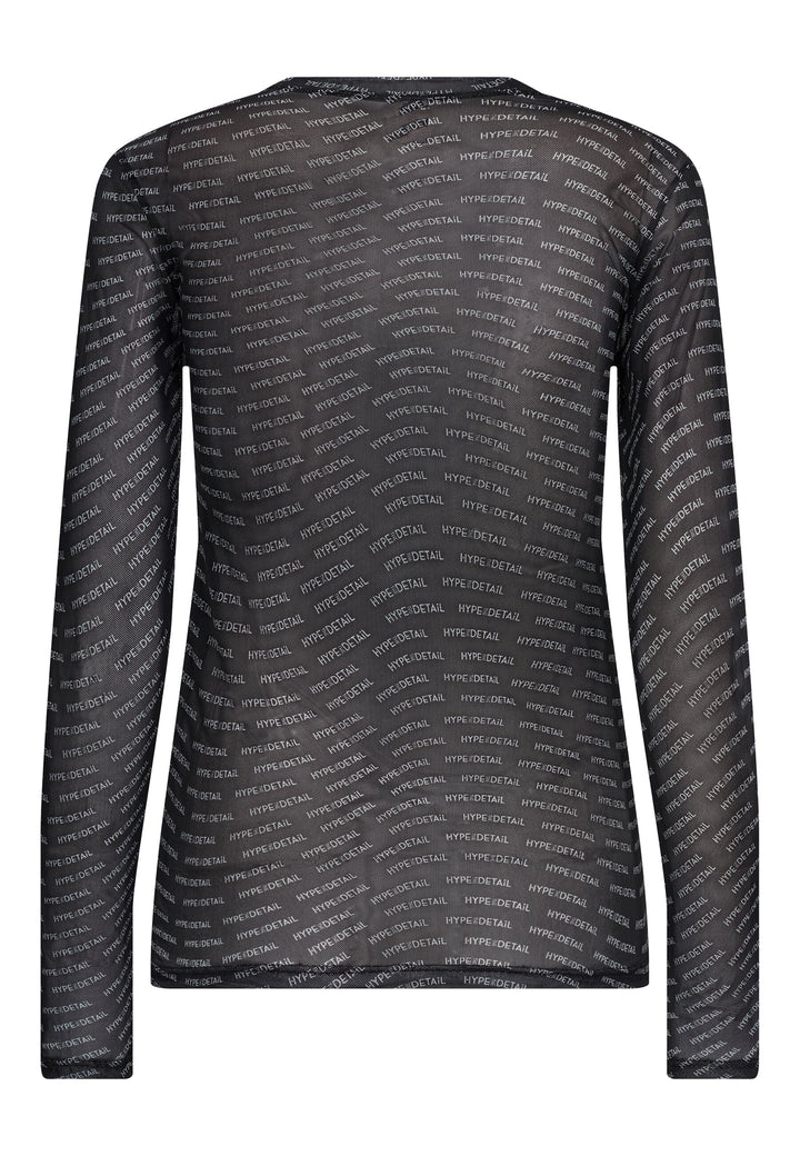 Hype The Detail - Mesh Blouse - 91 Sort Bluser