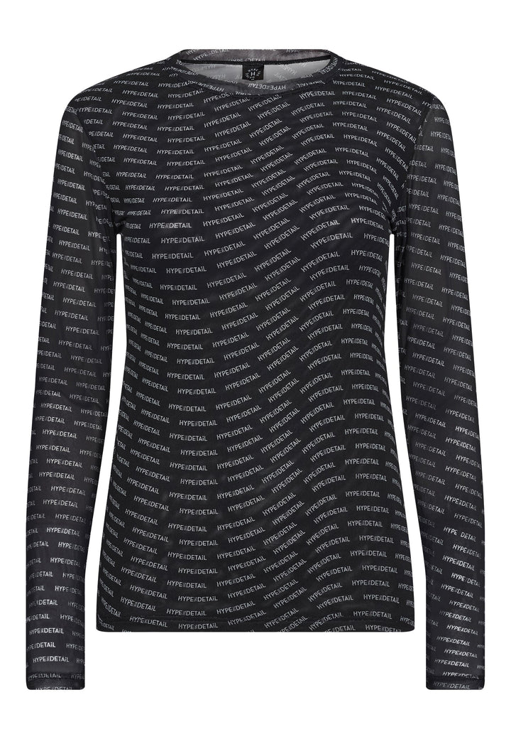 Hype The Detail - Mesh Blouse - 91 Sort Bluser