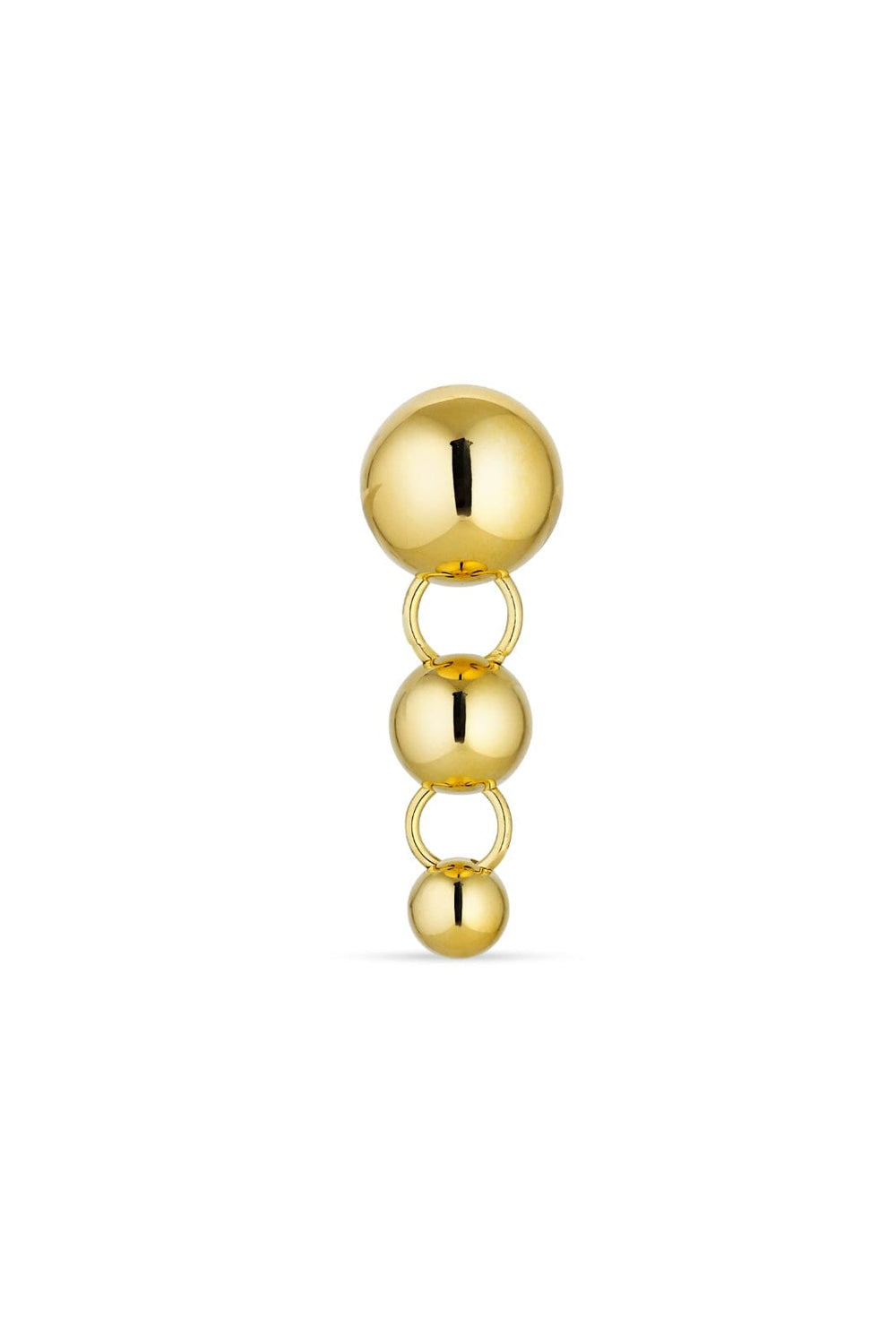 Jane Kønig - Atomic Drop Stud - Guld Øreringe