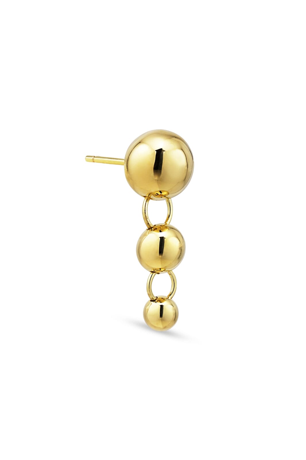 Jane Kønig - Atomic Drop Stud - Guld Øreringe