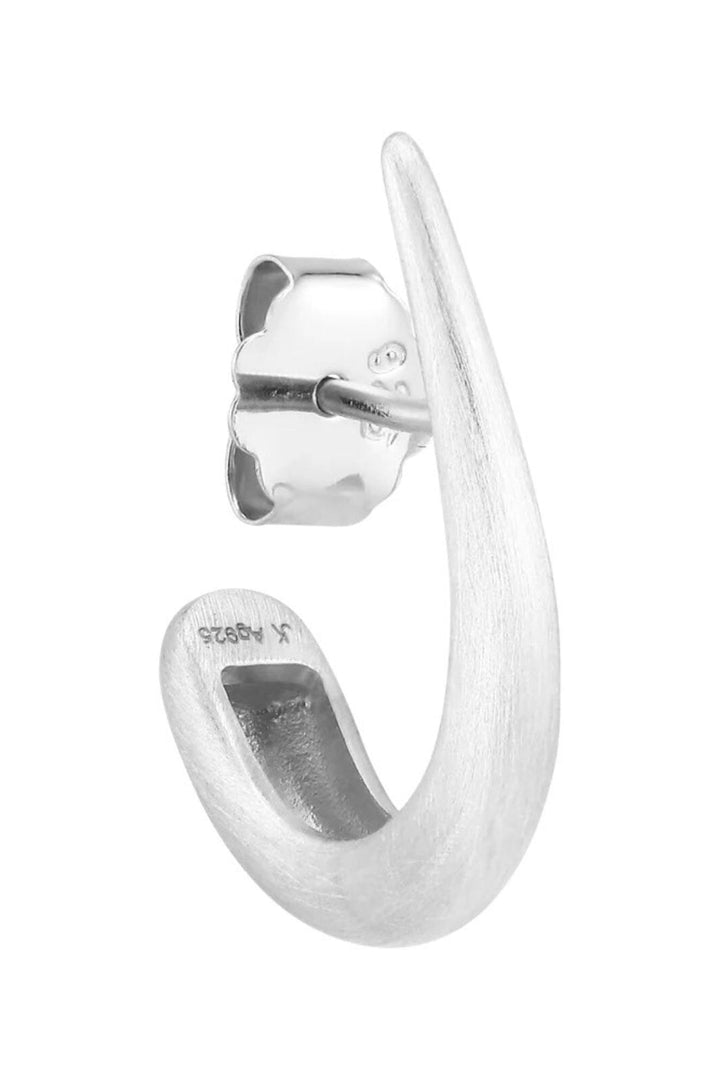 Jane Kønig - Big Orbis Drop Stud BODS-SS25-S - Forsølvet