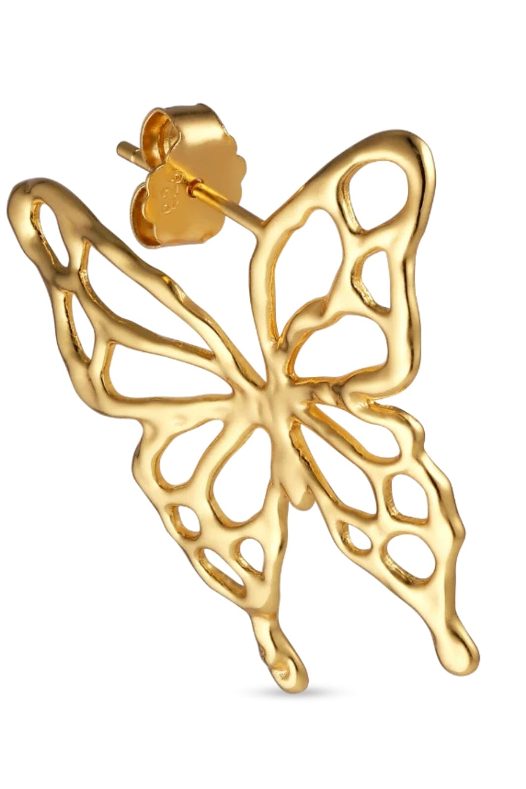 Jane Kønig - Butterfly Earring - Forgyldt Øreringe