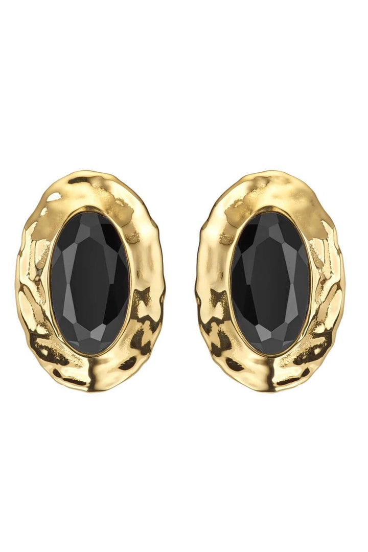 Jane Kønig - Oval Earring KKOE-XJK25-G_PAIR - Forgyldt