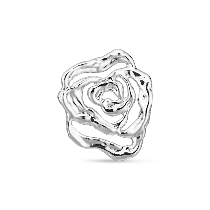 Jane Kønig - Rose Earring - Forsølvet Øreringe