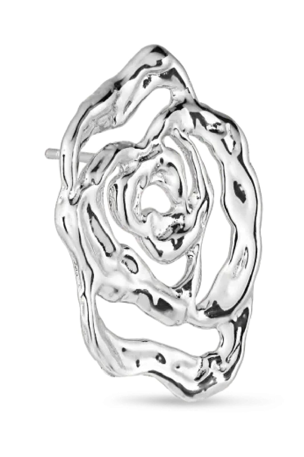 Jane Kønig - Rose Earring - Forsølvet Øreringe