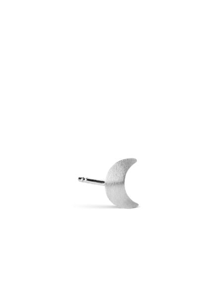 Jane Kønig - Small Half Moon Stud - Silver Øreringe