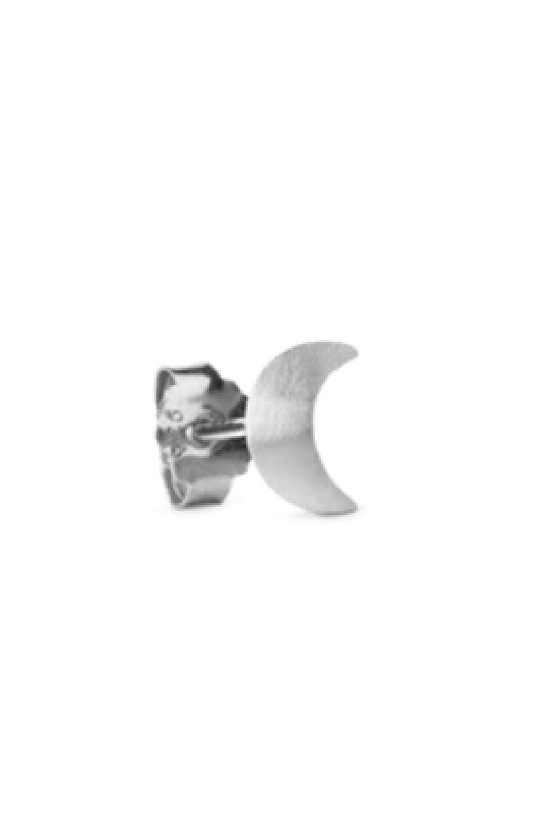 Jane Kønig - Small Half Moon Stud - Silver Øreringe