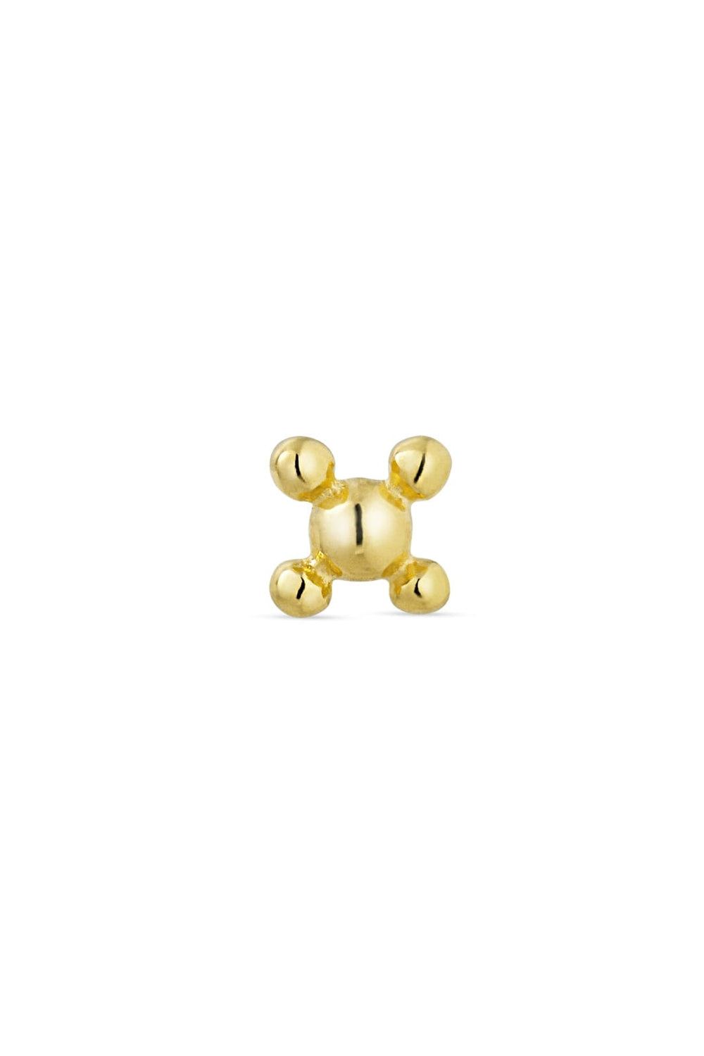 JANE KØNIG - Tiny Atomic Stud - Guld Øreringe