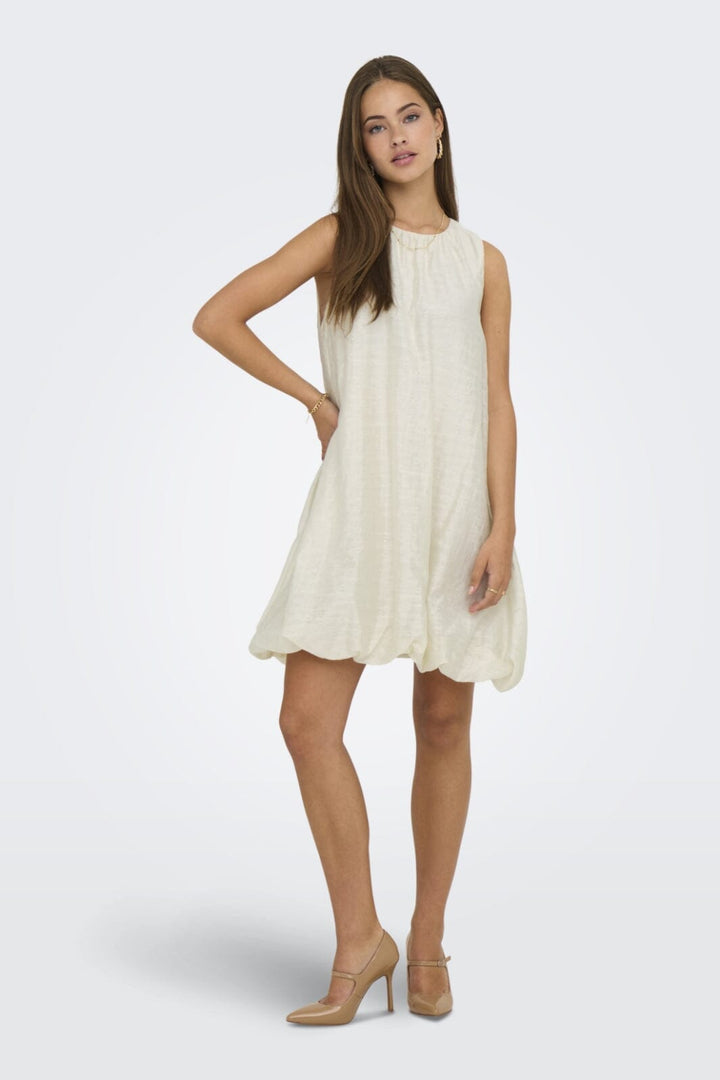 JDY - Jdylucca S/L Bubblehem Dress - 4893775 Birch