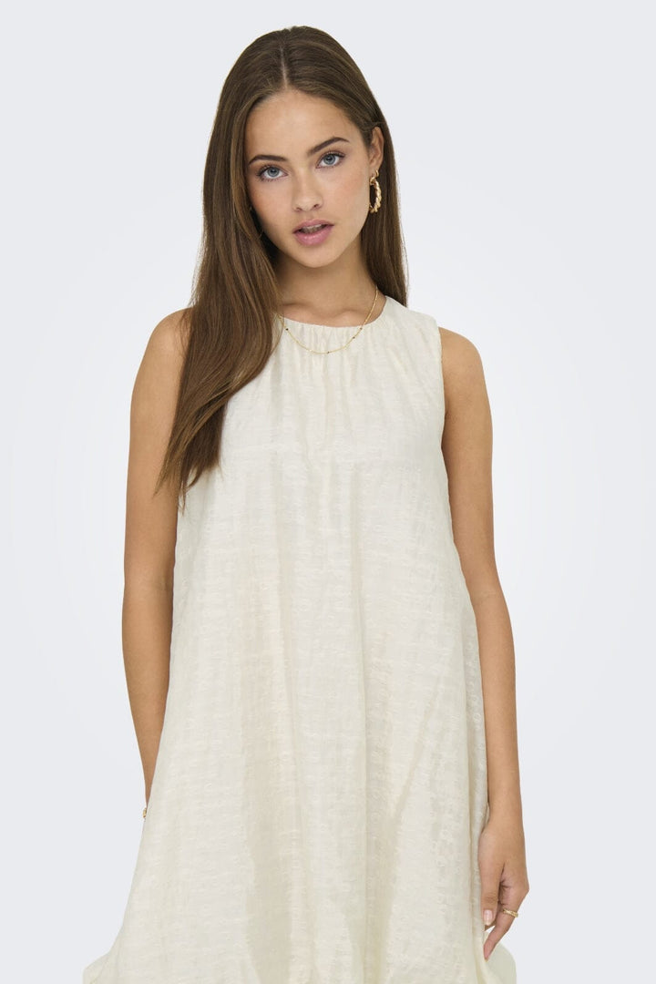 JDY - Jdylucca S/L Bubblehem Dress - 4893775 Birch