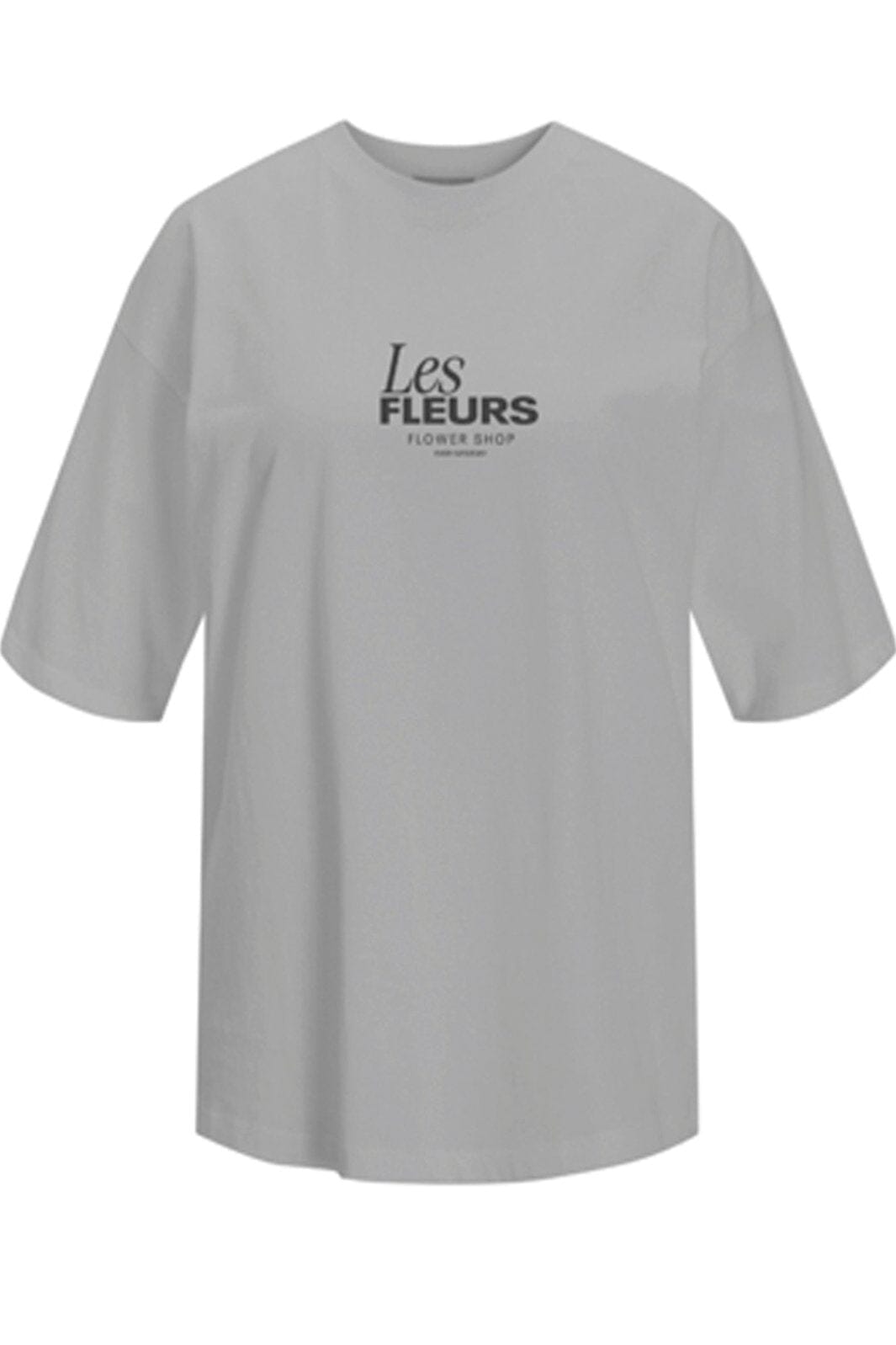 Jjxx - Jxmillow Loose Ss Tee - 4810440 Ultimate Grey Les Fleurs T-shirts