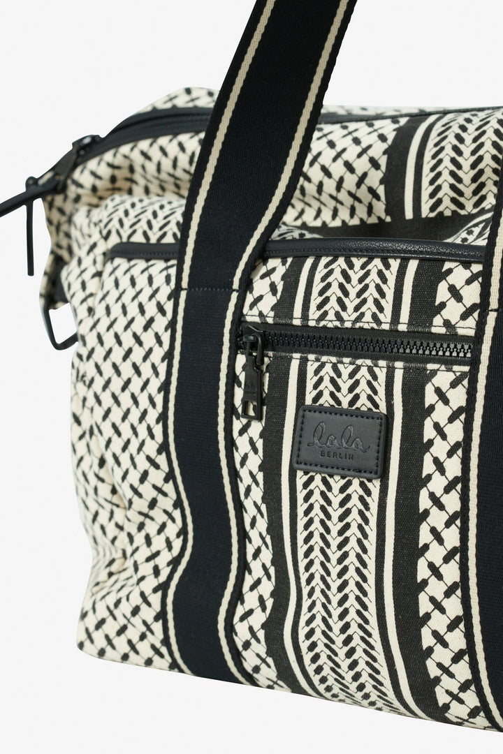 Lala Berlin - Big Bag Muriel 2.0 - heritage stripe black Tasker