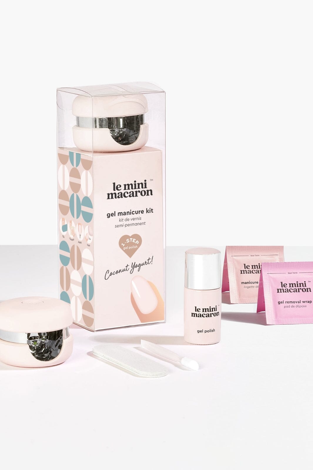 Le Mini Macaron - Gel Manicure Kit - Coconut Yogurt Neglelak