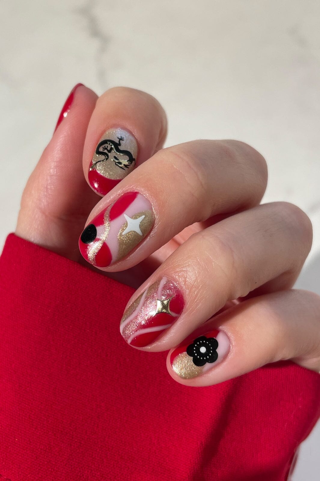 Le Mini Macaron - Mini Nail Art - Dragon Queen Negle ting