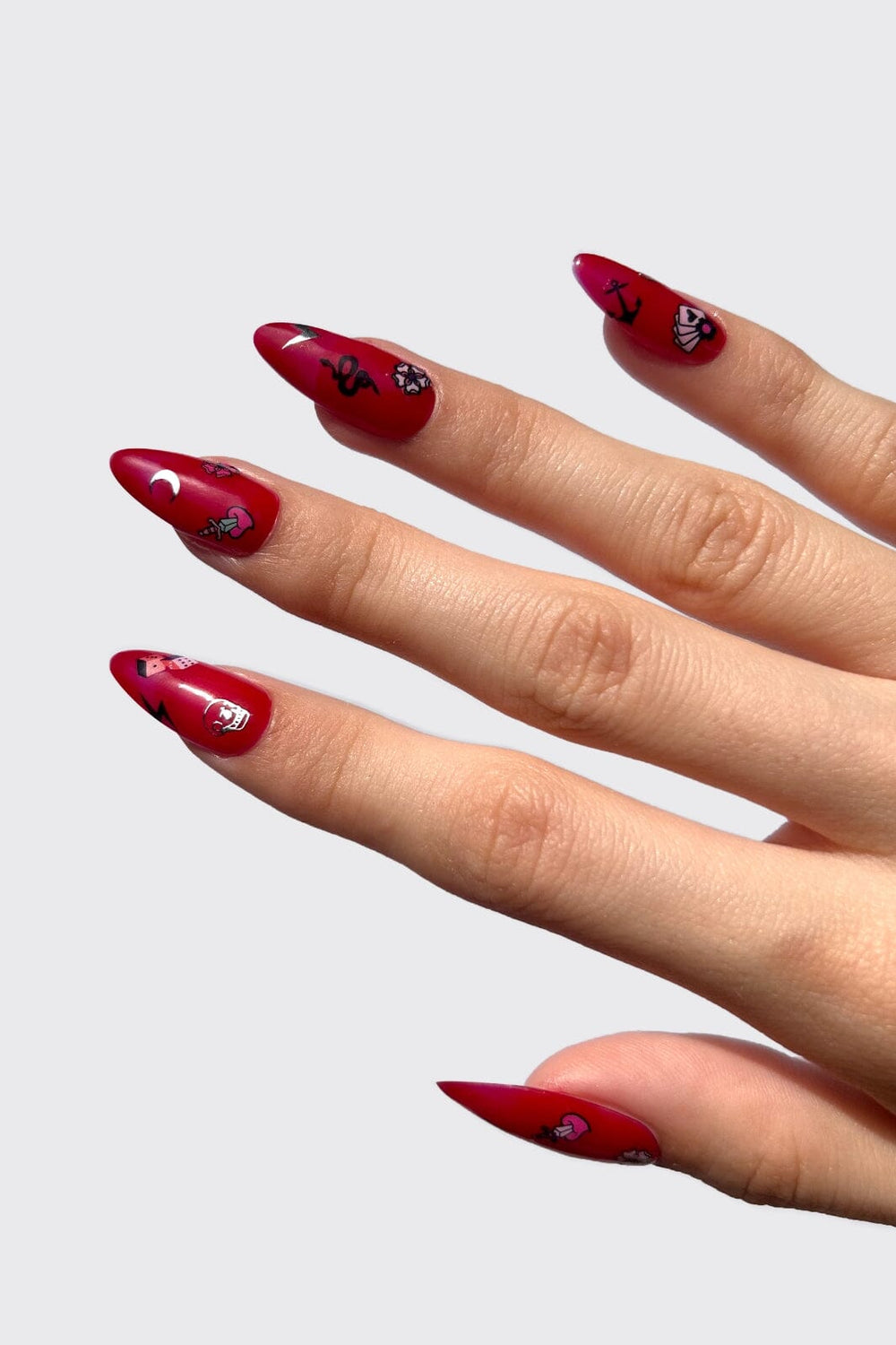 Le Mini Macaron - Mini Nail Stickers - Gothic Girl Negle ting