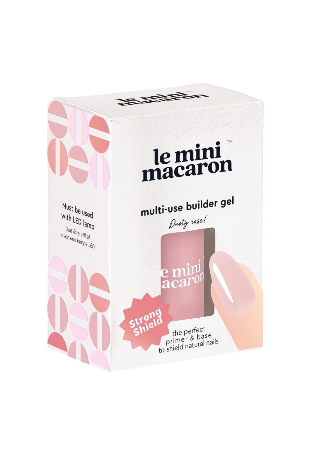 Le Mini Macaron - Multi-Use Builder Gel - Dusty Rose Neglelak