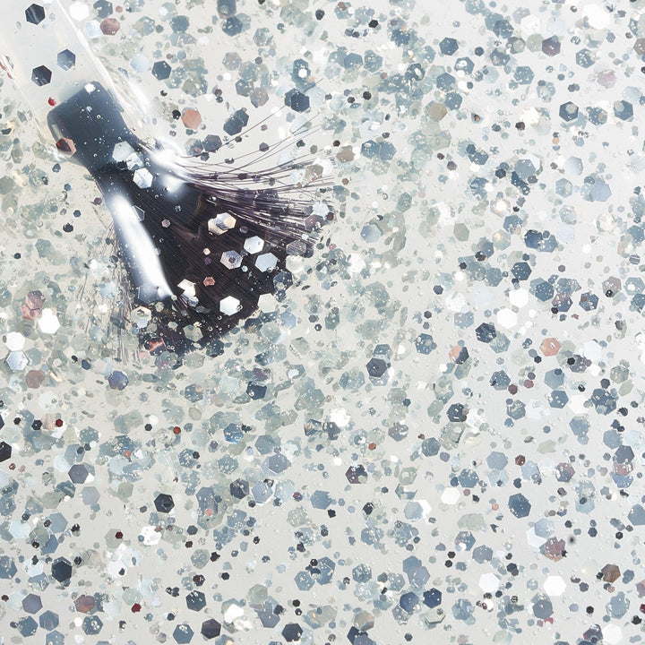 Le Mini Macaron - Single Gel Top Coat TOP002 - Silver Glitter Negle ting