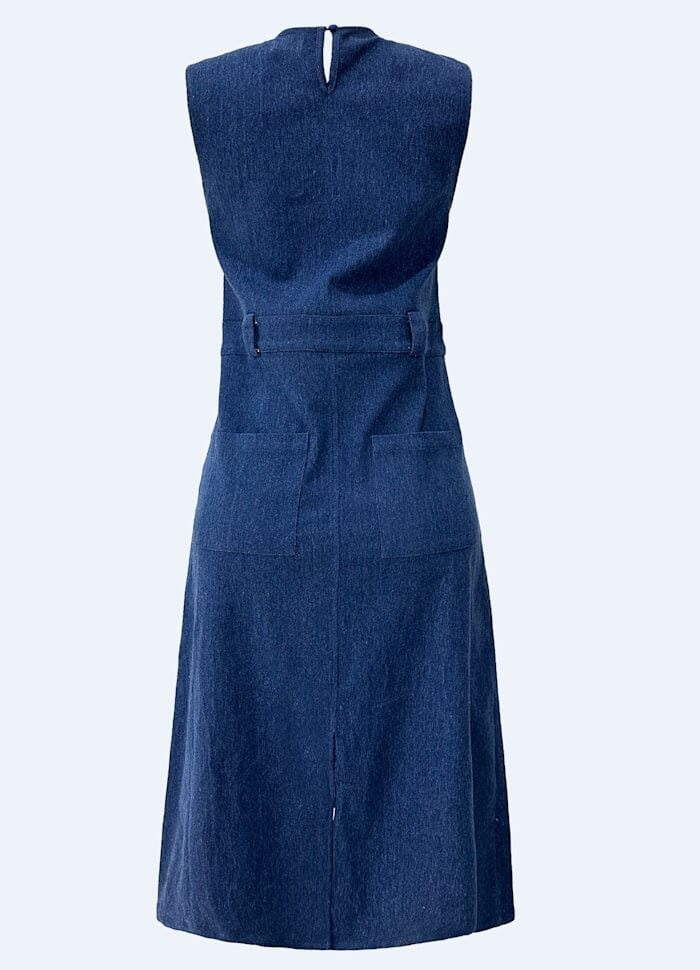 Liberte - Asta Ns Long Dress 22183 - Blue Denim Kjoler