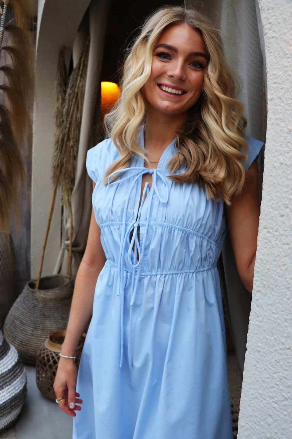 Liberte - Jane-Tie-Dress 22216 - Light Blue