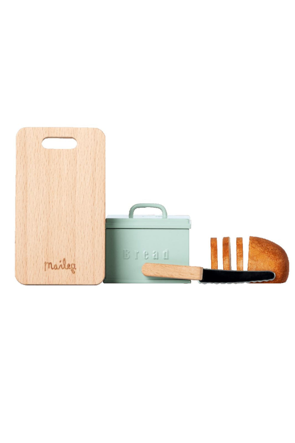 Maileg - Bread Box W. Utensils Legetøj
