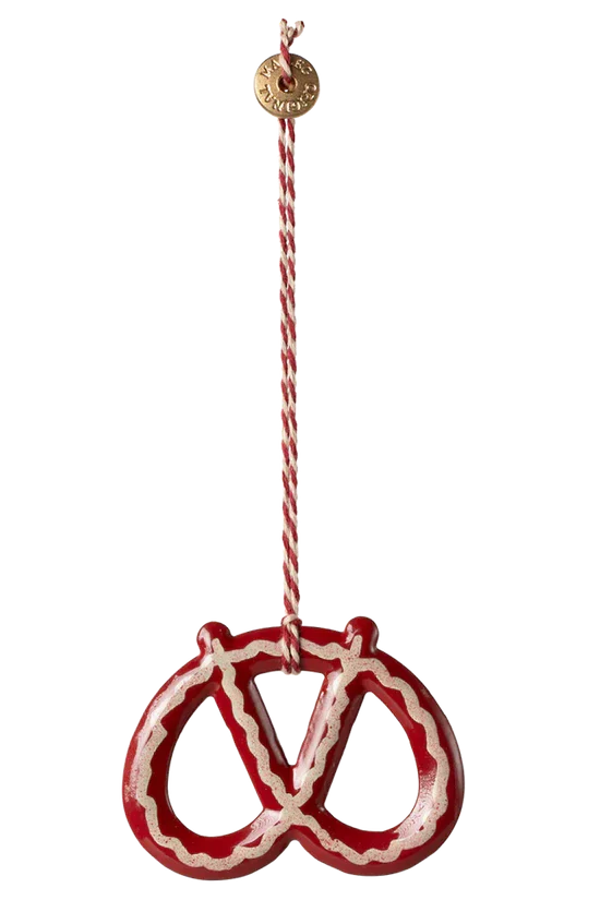 Maileg - Metalophæng, Kringle - Strib - 14-4509-01 Jul