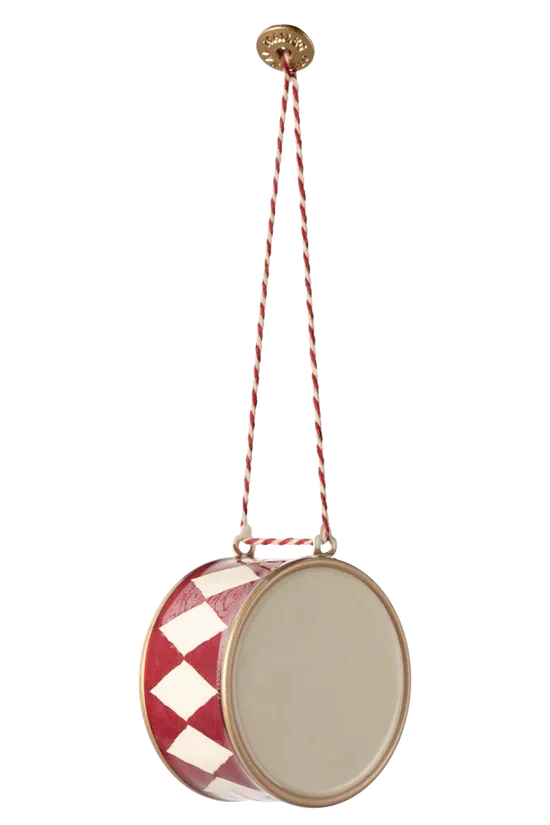 Maileg - Metalophæng, Tromme, Stor - Rød - - 14-4502-00 Jul