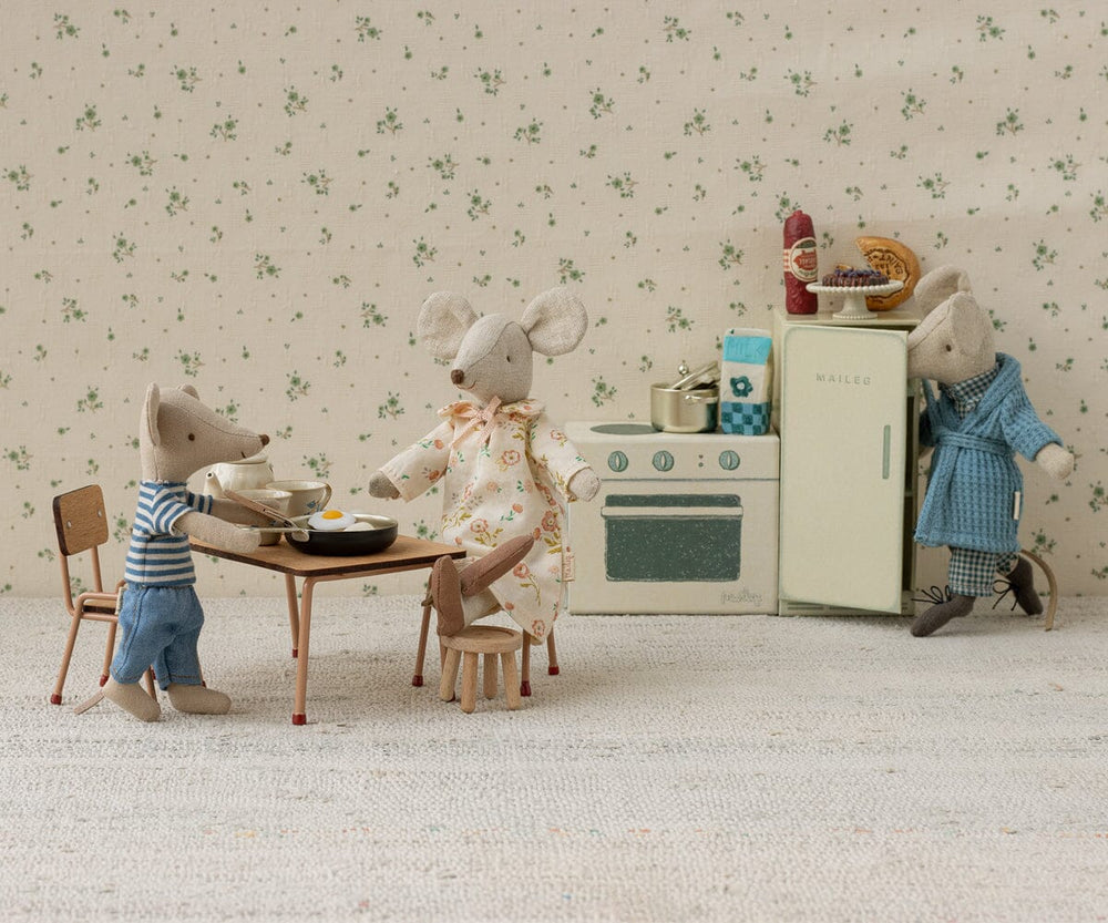 Maileg - Stol, Mus - Mørk Pudder - Mouse Furniture Legetøj