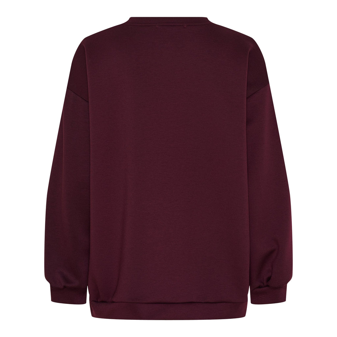 Marta Du Chateau - Mdchibiscus Sweatshirt 22659 - Bordeaux Sweatshirts