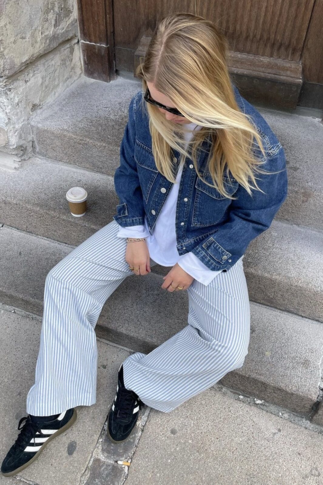 MbyM - Grasielle-M - Blue Sugar Stripe Bukser