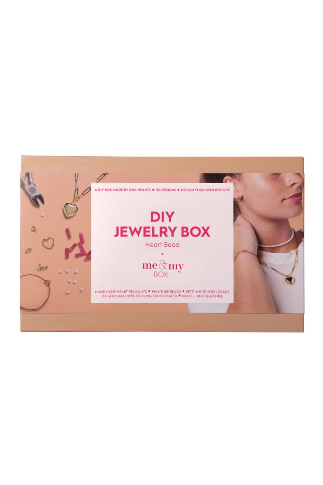 Me & My box - Heart Bead - Box No 24 - Lyserød Smykker