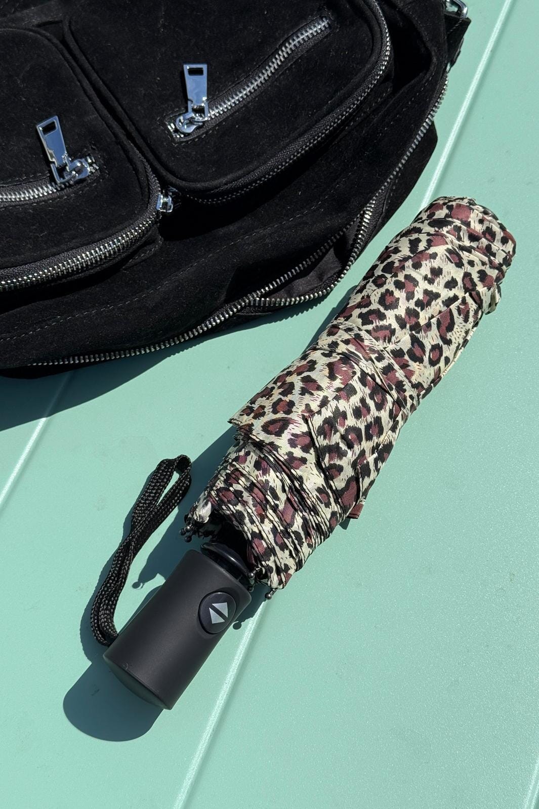 Mellow Moon - Foldable Umbrella PP-7922 - Brown Paraply