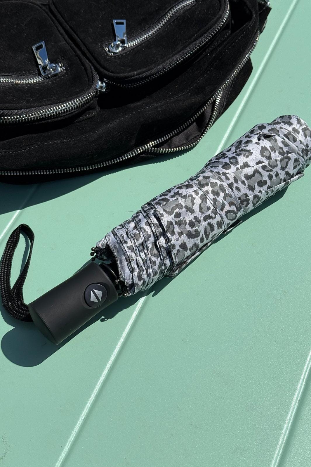 Mellow Moon - Foldable Umbrella PP-7922 - Grey Paraply