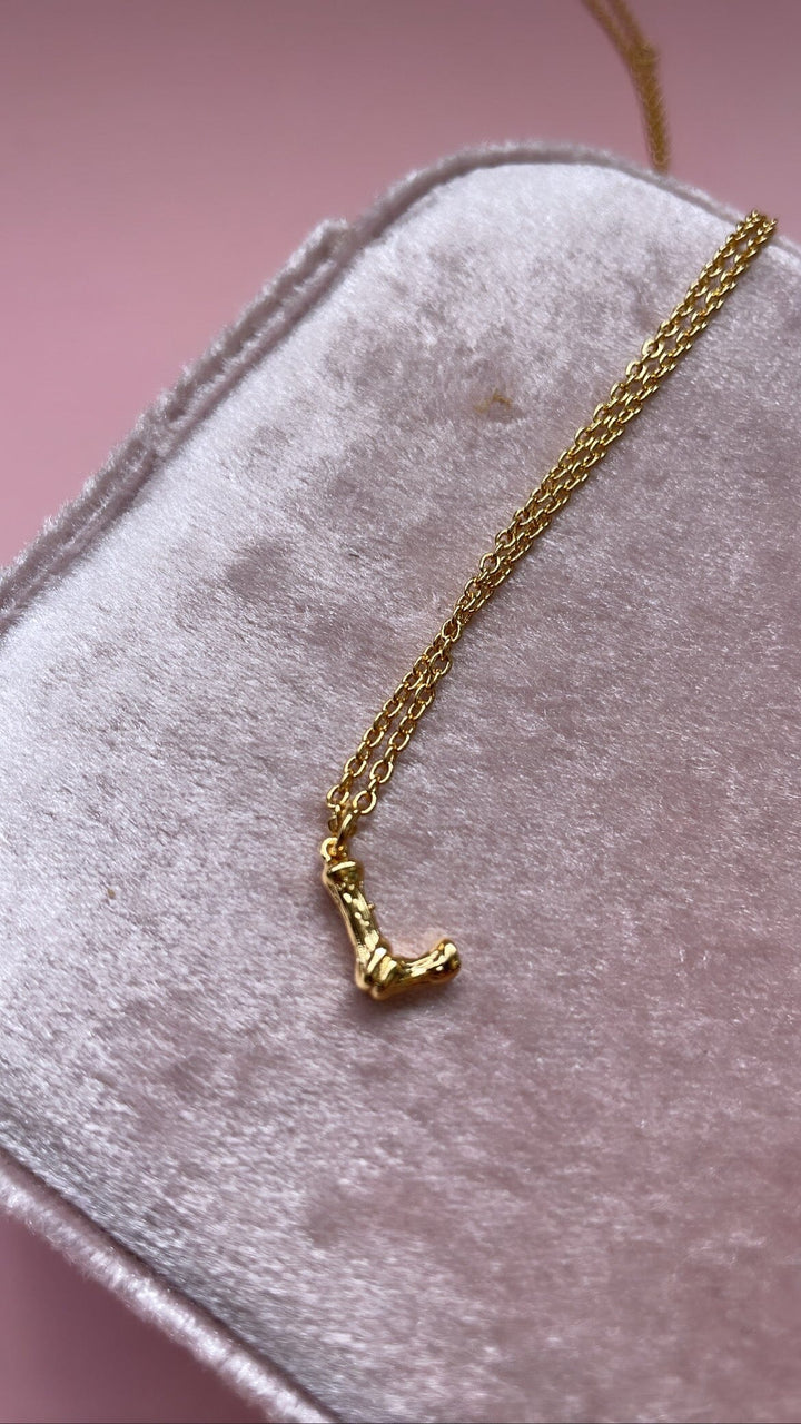 Mellow Moon - Kim Letter Necklace - Forgyldt Halskæder