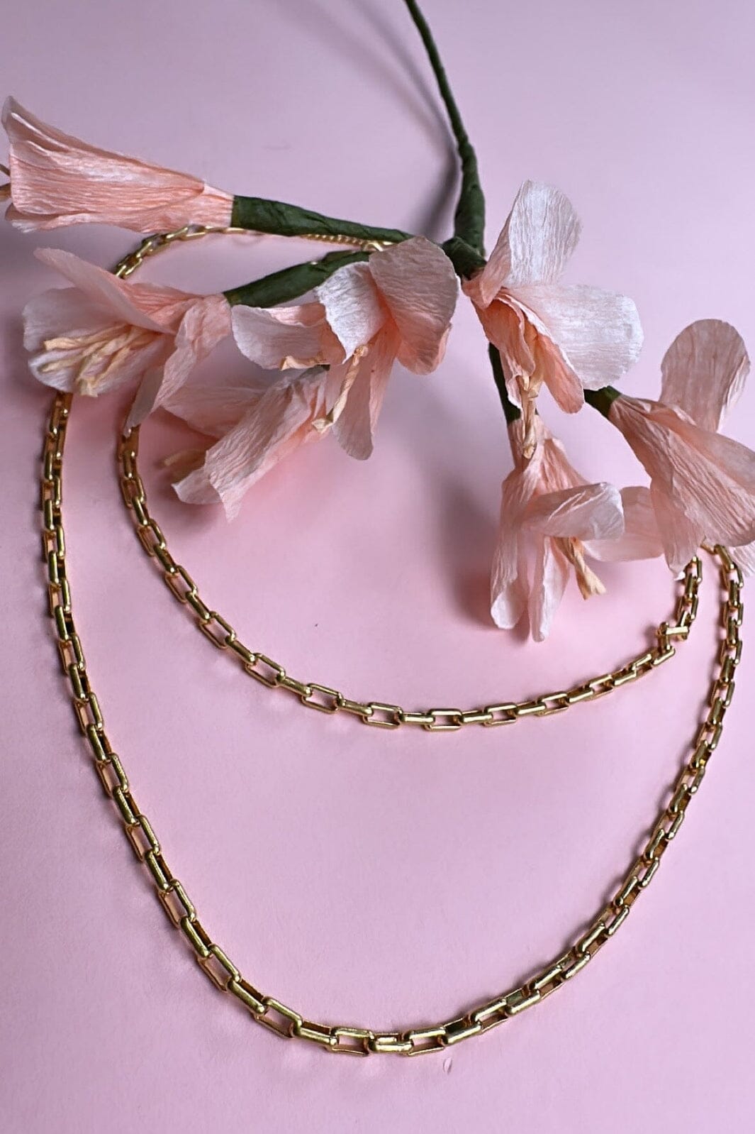 Mellow Moon - Link chain Necklace - Forgyldt Halskæder