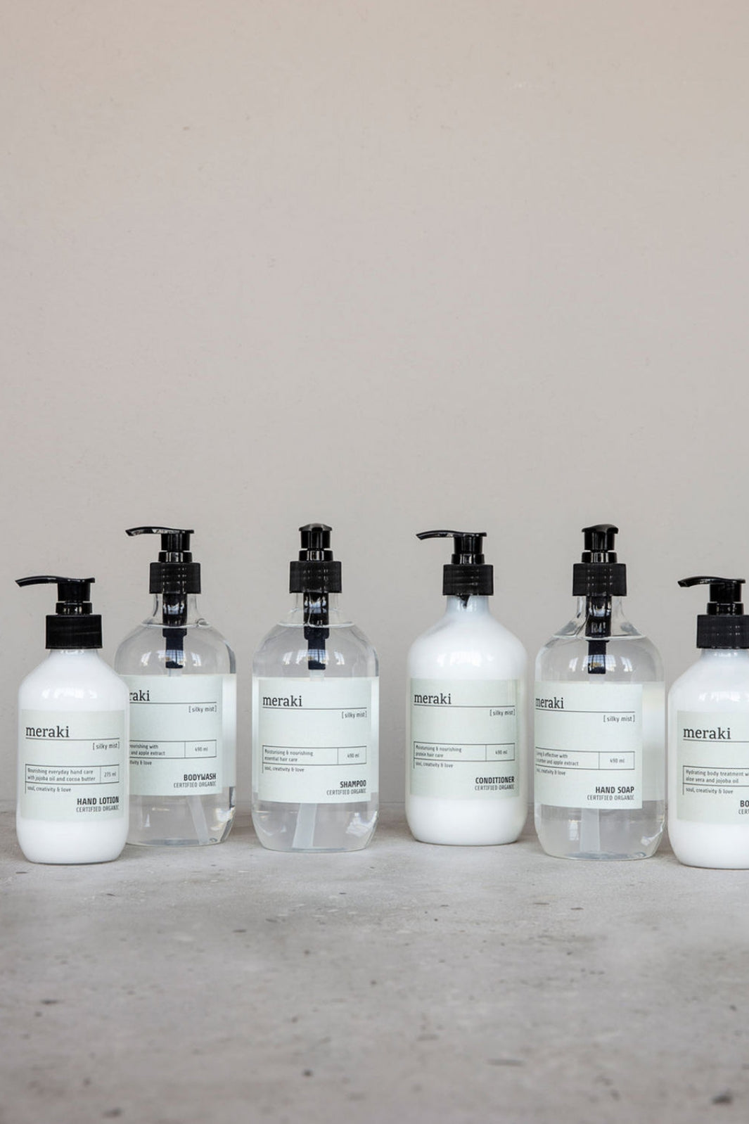 Meraki - Bodywash Silky Mist - 490 ml. Bodywash