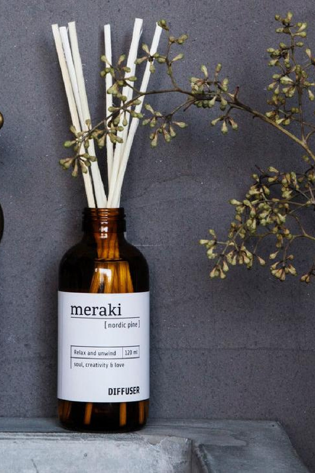 Meraki - Duftfrisker m. 7 pinde Nordisk Fyrretræ - 120 ml Duftfrisker