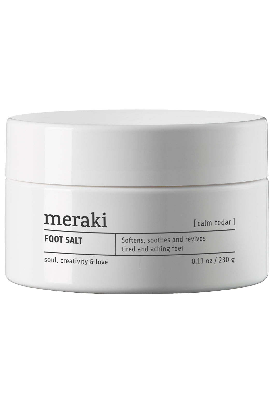 Meraki - Foot Salt Calm Cedar - Cosmos Natura Tilbehør